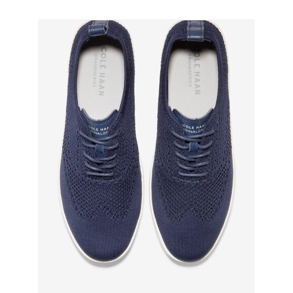 Cole Haan Grand Pro Women's 6 'Contender' Oxford Sneaker Comfort Shoe Navy Blue - Picture 2 of 7